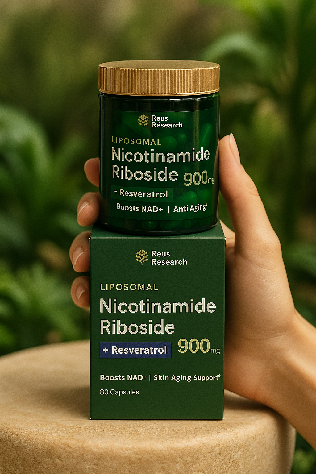 Anti-Aging Zellkur mit Resveratrol & Vitamin B3 – Für mehr Energie, straffe Haut & Zellschutz (80 Kapseln)